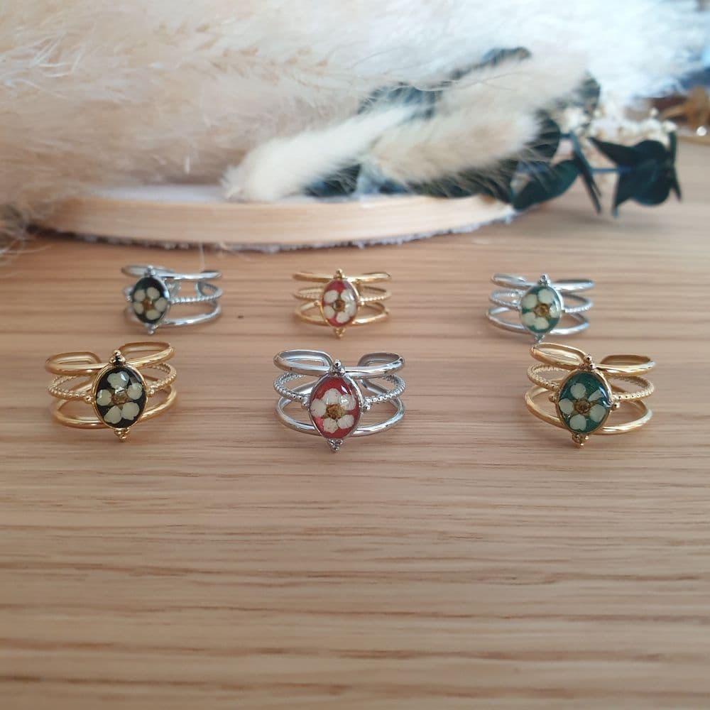Bague 3 anneaux spirée