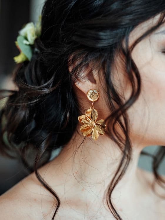 Boucles d'oreilles fleur XXL