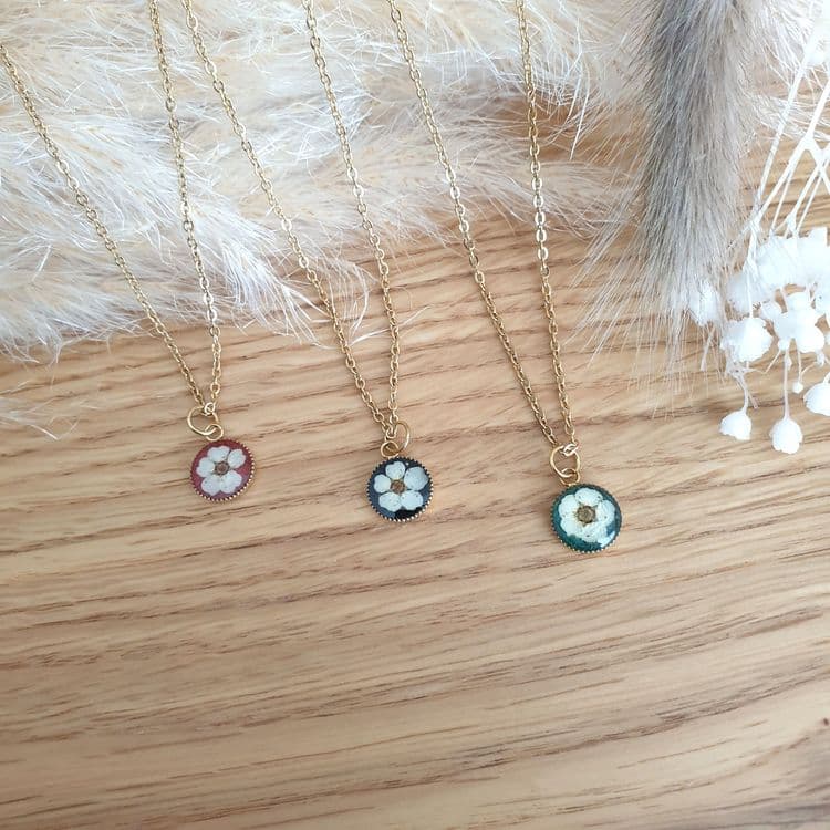 Collier spirée mini rond